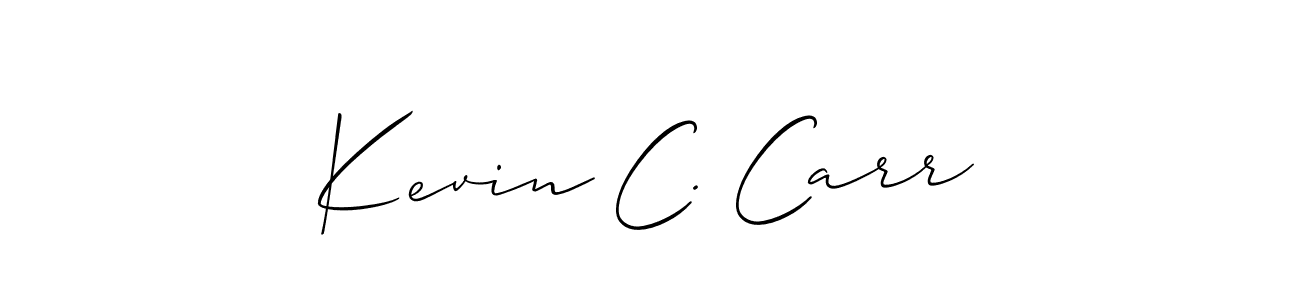 How to Draw Kevin C. Carr signature style? Allison_Script is a latest design signature styles for name Kevin C. Carr. Kevin C. Carr signature style 2 images and pictures png