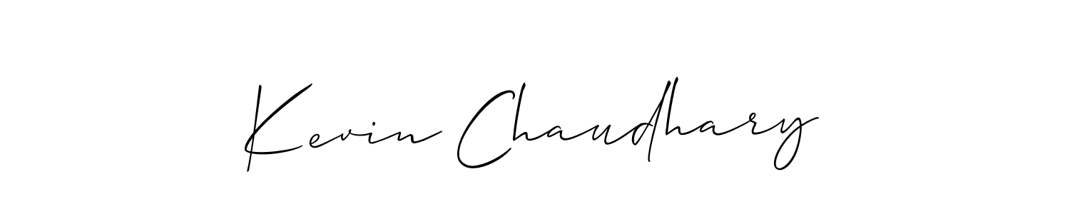 Make a short Kevin Chaudhary signature style. Manage your documents anywhere anytime using Allison_Script. Create and add eSignatures, submit forms, share and send files easily. Kevin Chaudhary signature style 2 images and pictures png