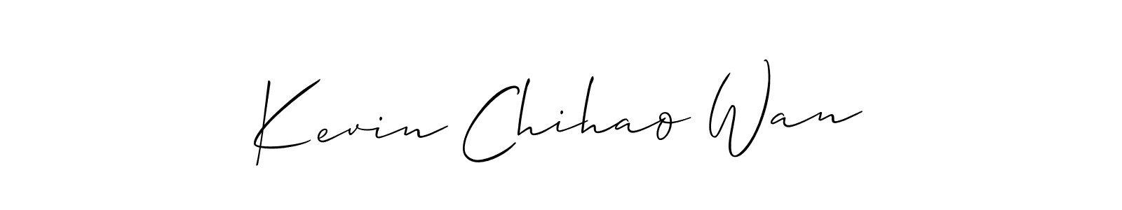 Make a beautiful signature design for name Kevin Chihao Wan. Use this online signature maker to create a handwritten signature for free. Kevin Chihao Wan signature style 2 images and pictures png