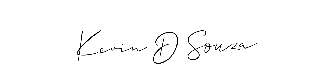 Also You can easily find your signature by using the search form. We will create Kevin D Souza name handwritten signature images for you free of cost using Allison_Script sign style. Kevin D Souza signature style 2 images and pictures png