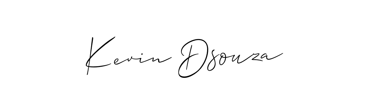 It looks lik you need a new signature style for name Kevin Dsouza. Design unique handwritten (Allison_Script) signature with our free signature maker in just a few clicks. Kevin Dsouza signature style 2 images and pictures png