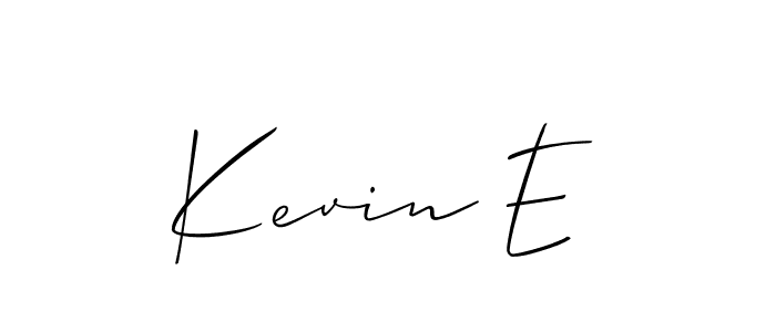 Once you've used our free online signature maker to create your best signature Allison_Script style, it's time to enjoy all of the benefits that Kevin E name signing documents. Kevin E signature style 2 images and pictures png