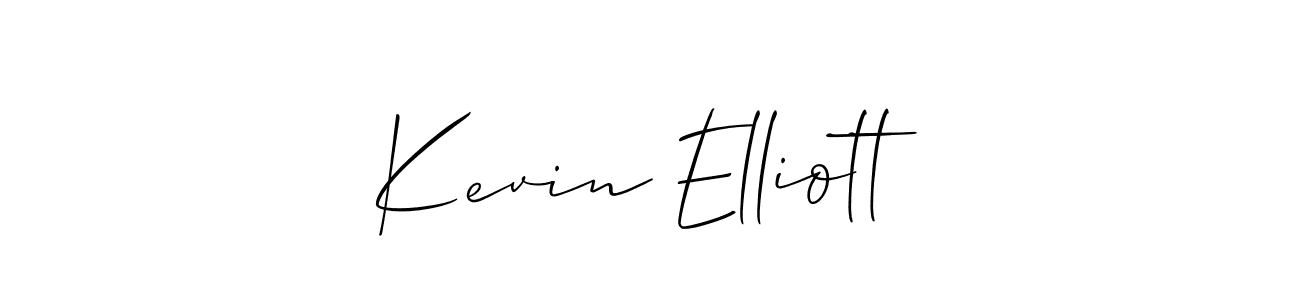 How to make Kevin Elliott name signature. Use Allison_Script style for creating short signs online. This is the latest handwritten sign. Kevin Elliott signature style 2 images and pictures png