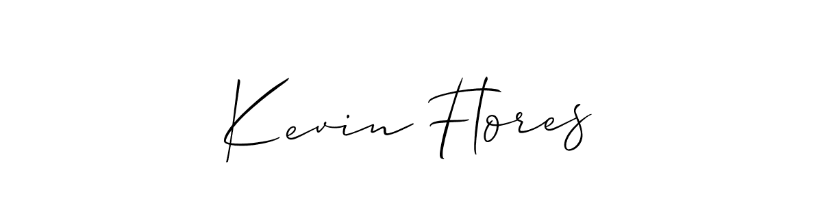 How to make Kevin Flores signature? Allison_Script is a professional autograph style. Create handwritten signature for Kevin Flores name. Kevin Flores signature style 2 images and pictures png