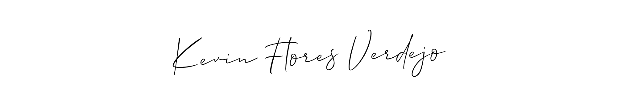 Use a signature maker to create a handwritten signature online. With this signature software, you can design (Allison_Script) your own signature for name Kevin Flores Verdejo. Kevin Flores Verdejo signature style 2 images and pictures png