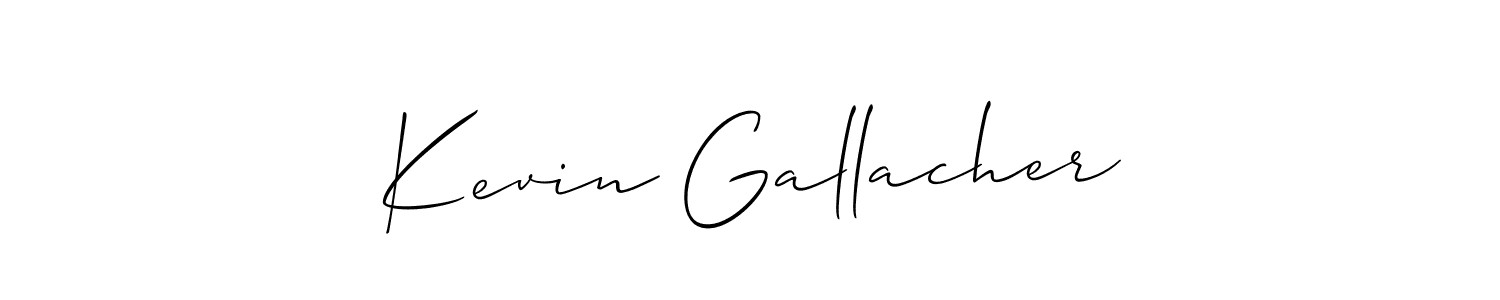The best way (Allison_Script) to make a short signature is to pick only two or three words in your name. The name Kevin Gallacher include a total of six letters. For converting this name. Kevin Gallacher signature style 2 images and pictures png