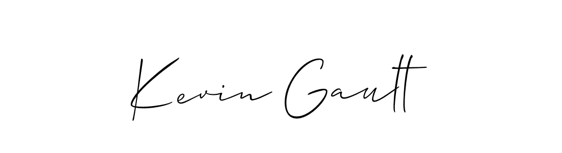 Best and Professional Signature Style for Kevin Gault. Allison_Script Best Signature Style Collection. Kevin Gault signature style 2 images and pictures png