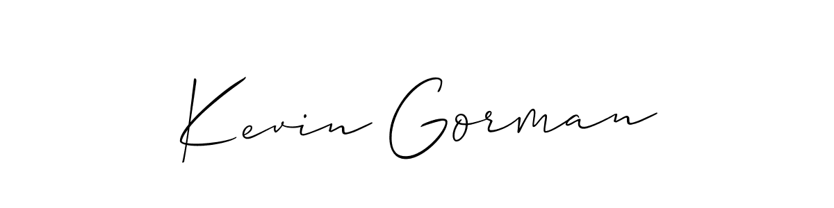 Best and Professional Signature Style for Kevin Gorman. Allison_Script Best Signature Style Collection. Kevin Gorman signature style 2 images and pictures png