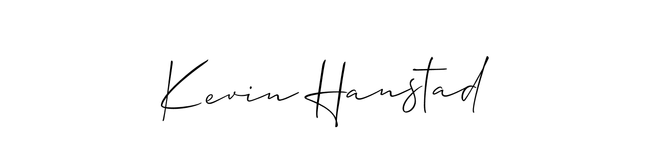 How to make Kevin Hanstad signature? Allison_Script is a professional autograph style. Create handwritten signature for Kevin Hanstad name. Kevin Hanstad signature style 2 images and pictures png