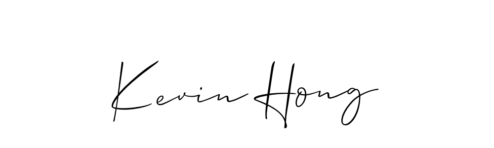 Best and Professional Signature Style for Kevin Hong. Allison_Script Best Signature Style Collection. Kevin Hong signature style 2 images and pictures png