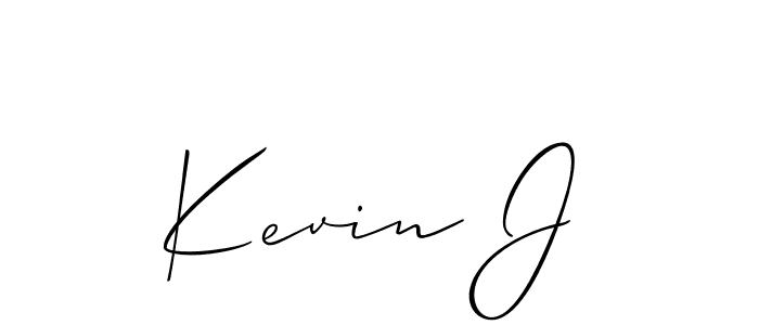 Use a signature maker to create a handwritten signature online. With this signature software, you can design (Allison_Script) your own signature for name Kevin J. Kevin J signature style 2 images and pictures png