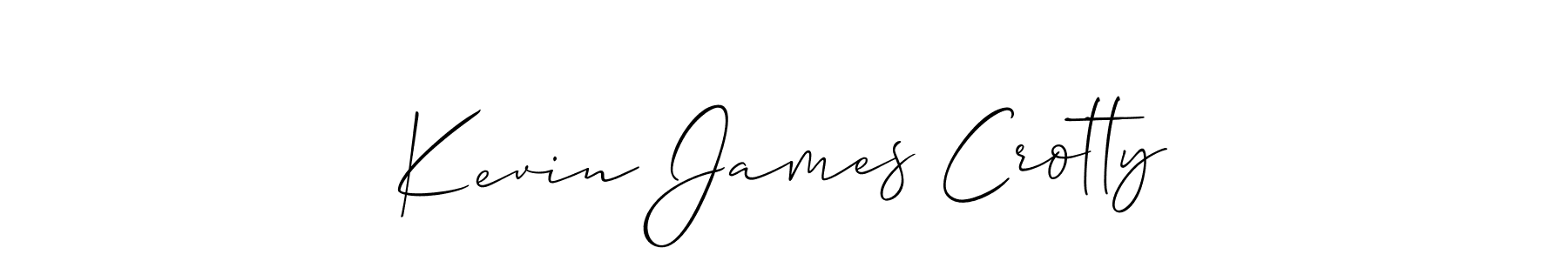 How to Draw Kevin James Crotty signature style? Allison_Script is a latest design signature styles for name Kevin James Crotty. Kevin James Crotty signature style 2 images and pictures png