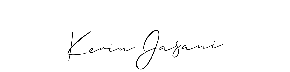 Design your own signature with our free online signature maker. With this signature software, you can create a handwritten (Allison_Script) signature for name Kevin Jasani. Kevin Jasani signature style 2 images and pictures png