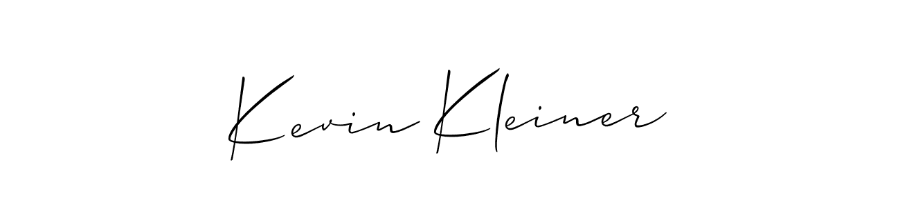 It looks lik you need a new signature style for name Kevin Kleiner. Design unique handwritten (Allison_Script) signature with our free signature maker in just a few clicks. Kevin Kleiner signature style 2 images and pictures png