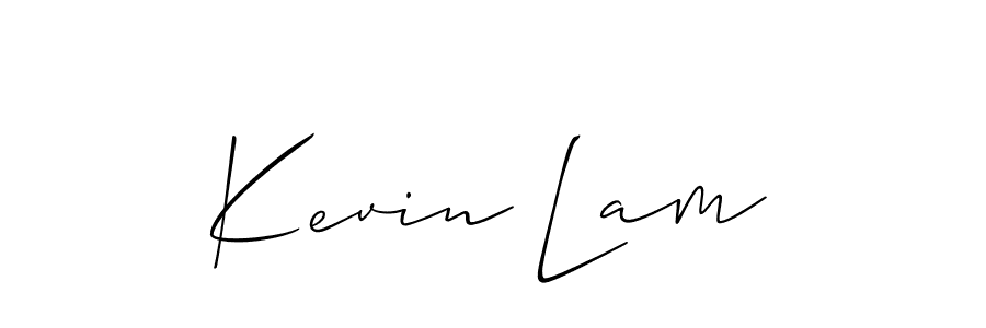 It looks lik you need a new signature style for name Kevin Lam. Design unique handwritten (Allison_Script) signature with our free signature maker in just a few clicks. Kevin Lam signature style 2 images and pictures png