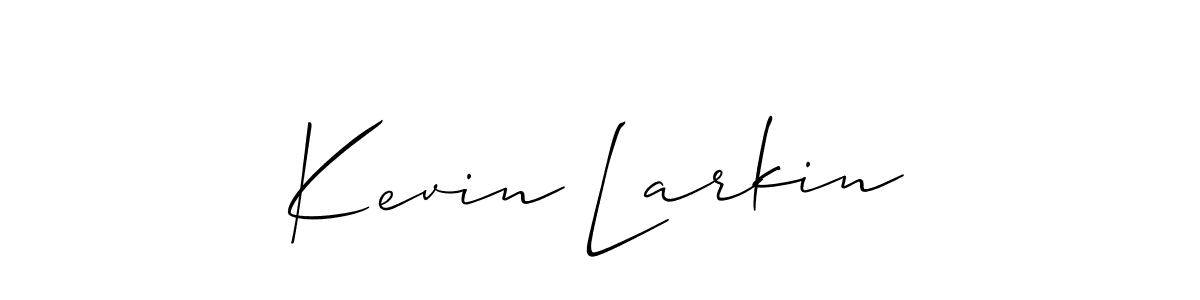 if you are searching for the best signature style for your name Kevin Larkin. so please give up your signature search. here we have designed multiple signature styles  using Allison_Script. Kevin Larkin signature style 2 images and pictures png