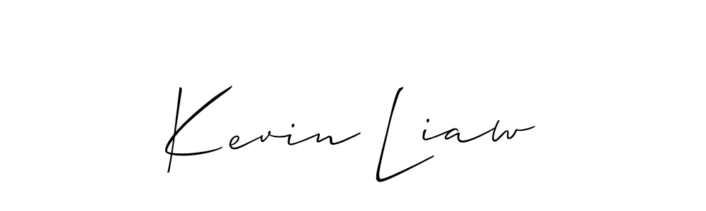 Also we have Kevin Liaw name is the best signature style. Create professional handwritten signature collection using Allison_Script autograph style. Kevin Liaw signature style 2 images and pictures png