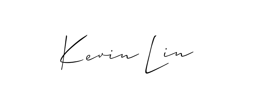 How to Draw Kevin Lin signature style? Allison_Script is a latest design signature styles for name Kevin Lin. Kevin Lin signature style 2 images and pictures png