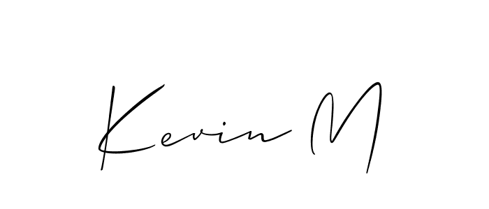 Also we have Kevin M name is the best signature style. Create professional handwritten signature collection using Allison_Script autograph style. Kevin M signature style 2 images and pictures png
