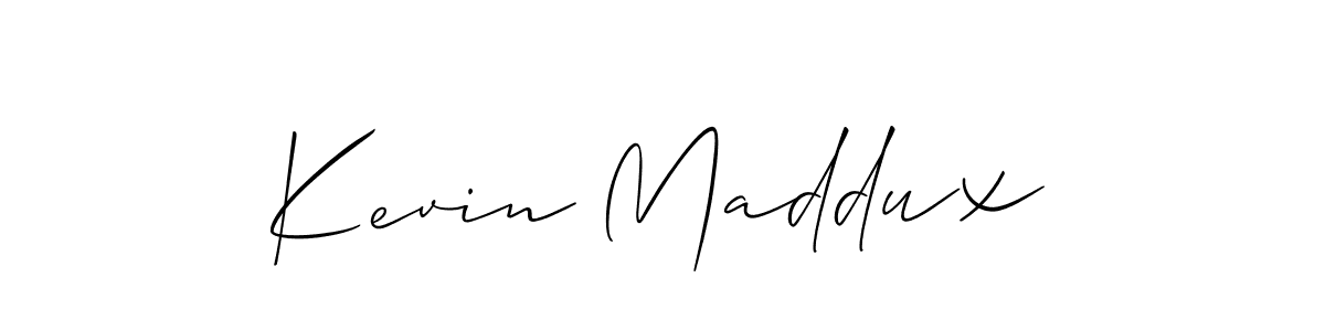 if you are searching for the best signature style for your name Kevin Maddux. so please give up your signature search. here we have designed multiple signature styles  using Allison_Script. Kevin Maddux signature style 2 images and pictures png