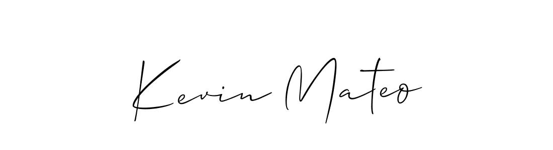 It looks lik you need a new signature style for name Kevin Mateo. Design unique handwritten (Allison_Script) signature with our free signature maker in just a few clicks. Kevin Mateo signature style 2 images and pictures png