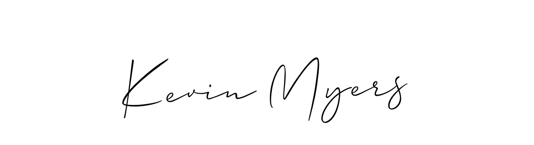 You should practise on your own different ways (Allison_Script) to write your name (Kevin Myers) in signature. don't let someone else do it for you. Kevin Myers signature style 2 images and pictures png