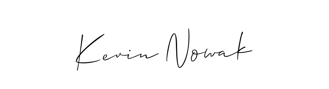 Also You can easily find your signature by using the search form. We will create Kevin Nowak name handwritten signature images for you free of cost using Allison_Script sign style. Kevin Nowak signature style 2 images and pictures png