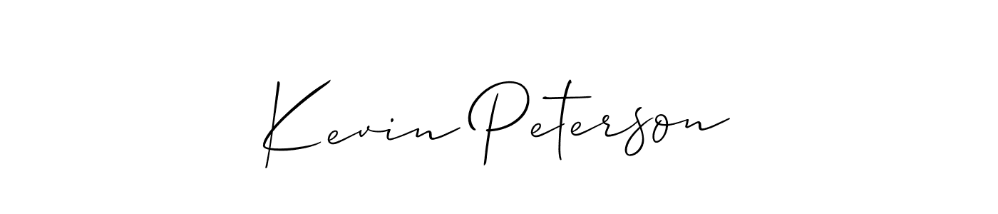 How to make Kevin Peterson signature? Allison_Script is a professional autograph style. Create handwritten signature for Kevin Peterson name. Kevin Peterson signature style 2 images and pictures png