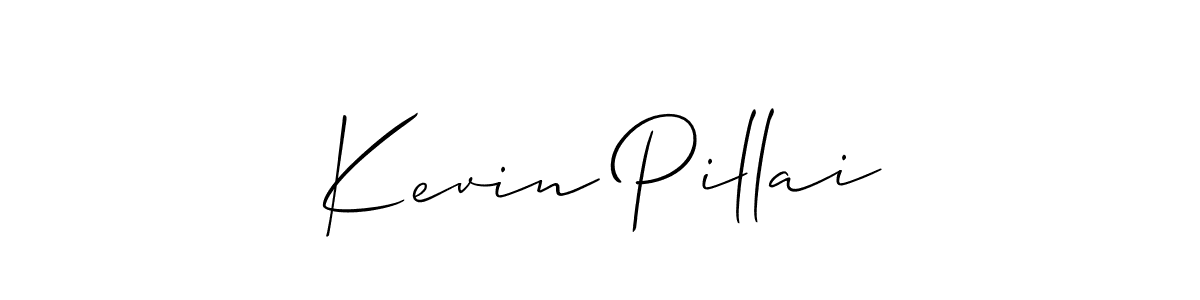 Best and Professional Signature Style for Kevin Pillai. Allison_Script Best Signature Style Collection. Kevin Pillai signature style 2 images and pictures png