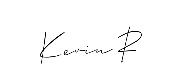 Use a signature maker to create a handwritten signature online. With this signature software, you can design (Allison_Script) your own signature for name Kevin R. Kevin R signature style 2 images and pictures png