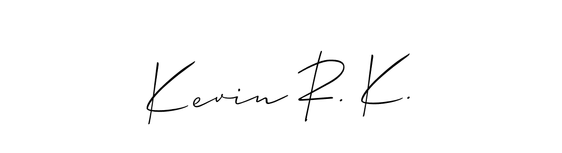 How to make Kevin R. K. signature? Allison_Script is a professional autograph style. Create handwritten signature for Kevin R. K. name. Kevin R. K. signature style 2 images and pictures png