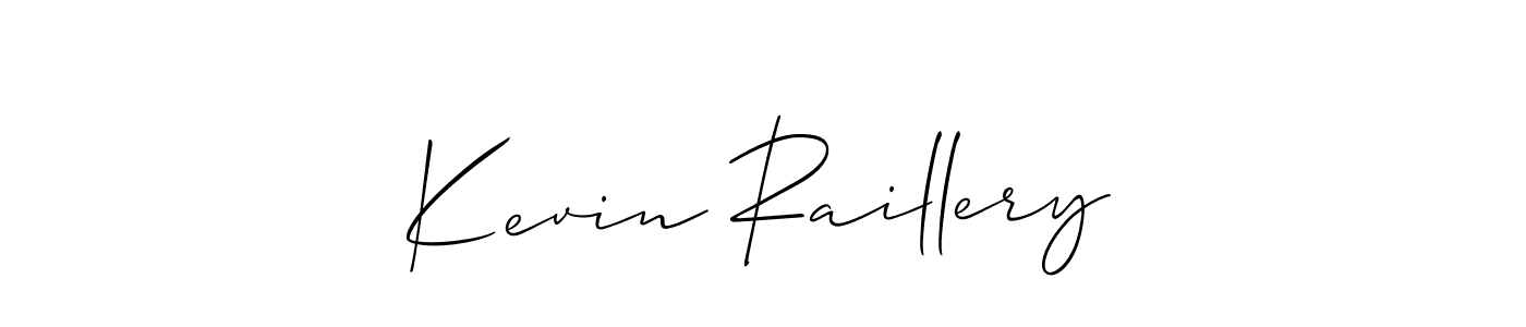 Use a signature maker to create a handwritten signature online. With this signature software, you can design (Allison_Script) your own signature for name Kevin Raillery. Kevin Raillery signature style 2 images and pictures png