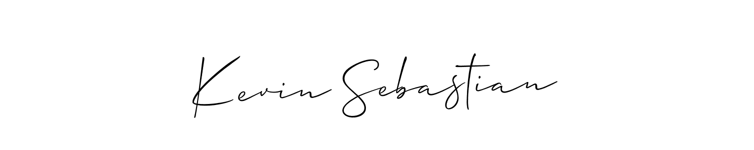 Make a beautiful signature design for name Kevin Sebastian. With this signature (Allison_Script) style, you can create a handwritten signature for free. Kevin Sebastian signature style 2 images and pictures png