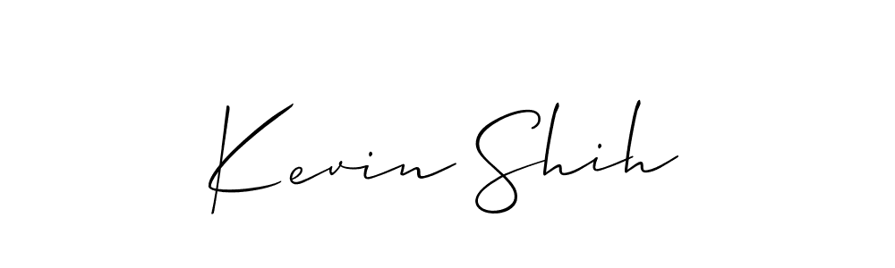 How to make Kevin Shih name signature. Use Allison_Script style for creating short signs online. This is the latest handwritten sign. Kevin Shih signature style 2 images and pictures png