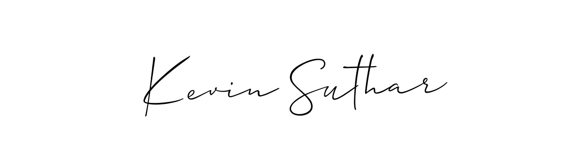 Design your own signature with our free online signature maker. With this signature software, you can create a handwritten (Allison_Script) signature for name Kevin Suthar. Kevin Suthar signature style 2 images and pictures png