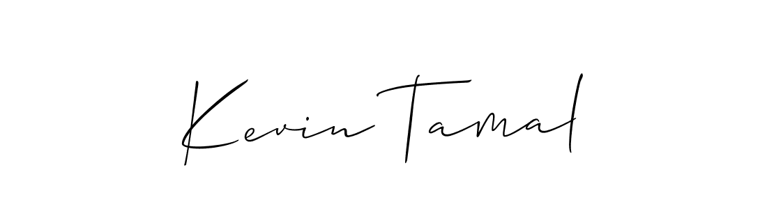 Kevin Tamal stylish signature style. Best Handwritten Sign (Allison_Script) for my name. Handwritten Signature Collection Ideas for my name Kevin Tamal. Kevin Tamal signature style 2 images and pictures png