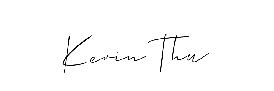 You should practise on your own different ways (Allison_Script) to write your name (Kevin Thu) in signature. don't let someone else do it for you. Kevin Thu signature style 2 images and pictures png