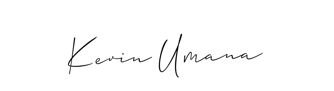 Create a beautiful signature design for name Kevin Umana. With this signature (Allison_Script) fonts, you can make a handwritten signature for free. Kevin Umana signature style 2 images and pictures png