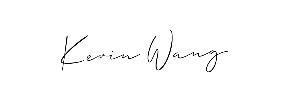 It looks lik you need a new signature style for name Kevin Wang. Design unique handwritten (Allison_Script) signature with our free signature maker in just a few clicks. Kevin Wang signature style 2 images and pictures png
