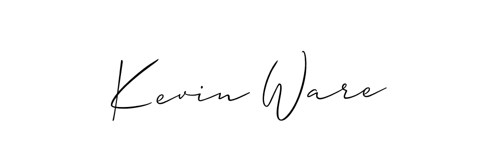 Kevin Ware stylish signature style. Best Handwritten Sign (Allison_Script) for my name. Handwritten Signature Collection Ideas for my name Kevin Ware. Kevin Ware signature style 2 images and pictures png