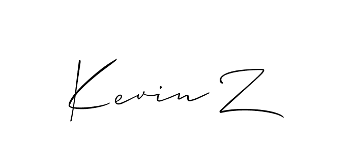 Similarly Allison_Script is the best handwritten signature design. Signature creator online .You can use it as an online autograph creator for name Kevin Z. Kevin Z signature style 2 images and pictures png