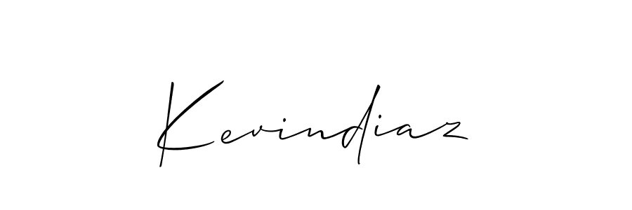 Use a signature maker to create a handwritten signature online. With this signature software, you can design (Allison_Script) your own signature for name Kevindiaz. Kevindiaz signature style 2 images and pictures png