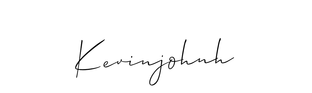 Make a beautiful signature design for name Kevinjohnh. With this signature (Allison_Script) style, you can create a handwritten signature for free. Kevinjohnh signature style 2 images and pictures png