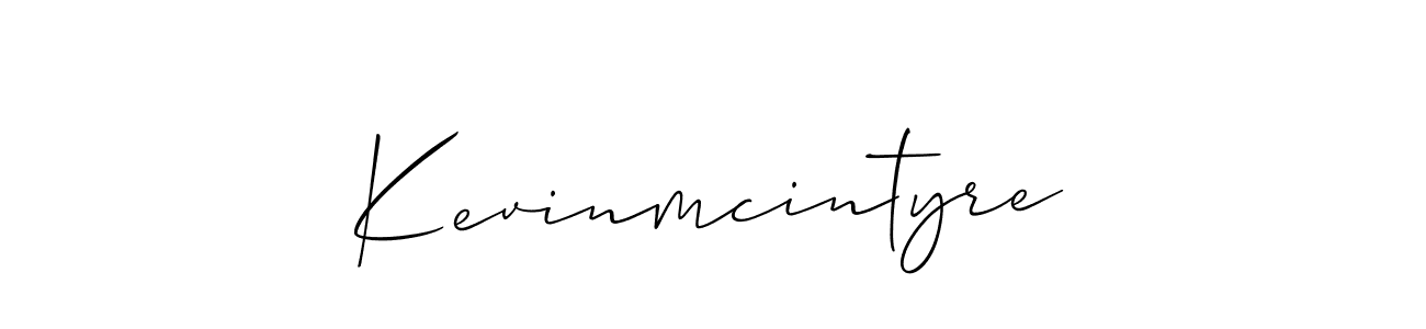 Design your own signature with our free online signature maker. With this signature software, you can create a handwritten (Allison_Script) signature for name Kevinmcintyre. Kevinmcintyre signature style 2 images and pictures png