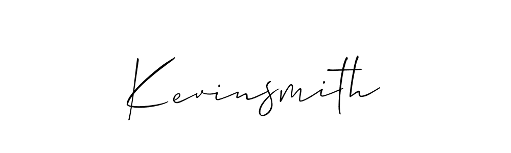 Create a beautiful signature design for name Kevinsmith. With this signature (Allison_Script) fonts, you can make a handwritten signature for free. Kevinsmith signature style 2 images and pictures png