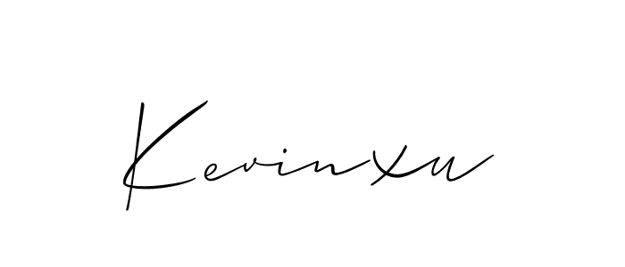 Similarly Allison_Script is the best handwritten signature design. Signature creator online .You can use it as an online autograph creator for name Kevinxu. Kevinxu signature style 2 images and pictures png