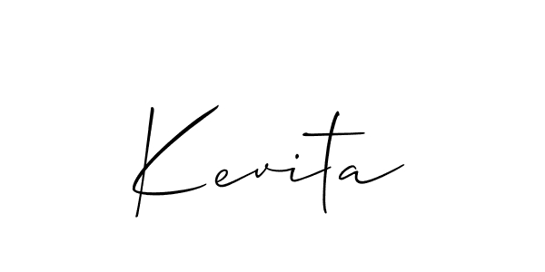 The best way (Allison_Script) to make a short signature is to pick only two or three words in your name. The name Kevita include a total of six letters. For converting this name. Kevita signature style 2 images and pictures png