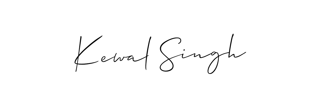 The best way (Allison_Script) to make a short signature is to pick only two or three words in your name. The name Kewal Singh include a total of six letters. For converting this name. Kewal Singh signature style 2 images and pictures png