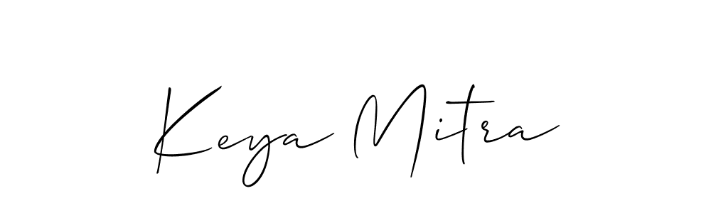 Also we have Keya Mitra name is the best signature style. Create professional handwritten signature collection using Allison_Script autograph style. Keya Mitra signature style 2 images and pictures png