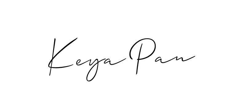 How to Draw Keya Pan signature style? Allison_Script is a latest design signature styles for name Keya Pan. Keya Pan signature style 2 images and pictures png